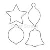 Clear Scraps - Clear Acrylic Shapes - Ornaments