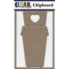 Clear Scraps - Chipboard Embellishments - Coffee Mug