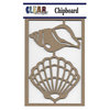 Clear Scraps - Chipboard Embellishments - Fan Shells