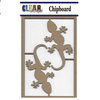 Clear Scraps - Chipboard Embellishments - Geckos