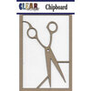 Clear Scraps - Chipboard Embellishments - Scissors