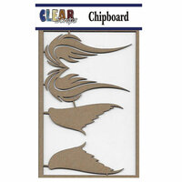 Clear Scraps - Chipboard Embellishments - Wings