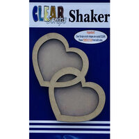 Clear Scraps - Shakers - Double Hearts