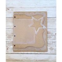 Clear Scraps - Mixable Acrylic and Chipboard Album - 6.75 x 8 - Star