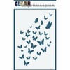 Clear Scraps - Mascils - 4 x 6 Masking Stencil - Butterfly Flock