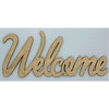 Clear Scraps - Wood Words - Scripted - Welcome
