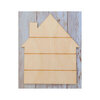 Clear Scraps - Shiplap Laser Cut Shapes - House - Small