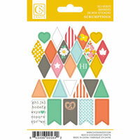 Chickaniddy Crafts - Scrumptious Collection - Cardstock Stickers - Mini Banners