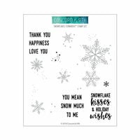 Concord and 9th - Turnabout Collection - Christmas - Clear Photopolymer Stamps - Snowflakes