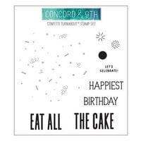 Concord and 9th - Turnabout Collection - Clear Photopolymer Stamps - Confetti