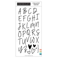 Concord and 9th - Clear Photopolymer Stamps - Lovely Letters Uppercase