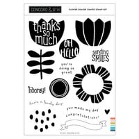 Concord and 9th - Clear Photopolymer Stamps - Flower Shaker Shapes