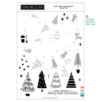 Concord and 9th - Turnabout Collection - Christmas - Clear Photopolymer Stamps - Tiny Trees