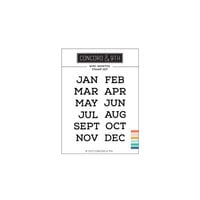 Concord and 9th - Clear Photopolymer Stamps - Mini Months