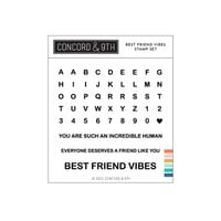 Concord and 9th - Clear Photopolymer Stamps - Best Friend Vibes