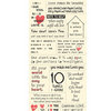 Cosmo Cricket - Cardstock Stickers - Tiny Text - Love