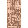 Cosmo Cricket - Ready Set Chipboard - Pink Oak Alphabet, CLEARANCE