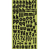 Cosmo Cricket - Ready Set Chipboard - Licorice Alphabet, CLEARANCE