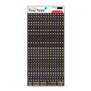 Cosmo Cricket - Tiny Type Collection - Alphabet Cardstock Stickers - Black