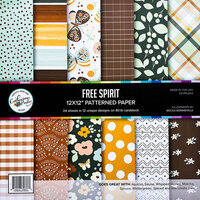 Catherine Pooler Designs - 12 x 12 Patterned Paper Pack - Free Spirit