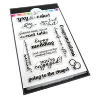 Catherine Pooler Designs - One Plus One Collection - Clear Photopolymer Stamps - Tie the Knot Sentiments