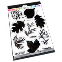 Catherine Pooler Designs - Boho Fall Collection - Clear Photopolymer Stamps - Painted Leaves