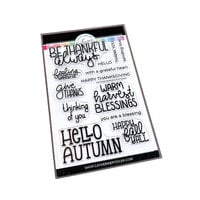 Catherine Pooler Designs - Boho Fall Collection - Clear Photopolymer Stamps - Give Thanks Sentiments