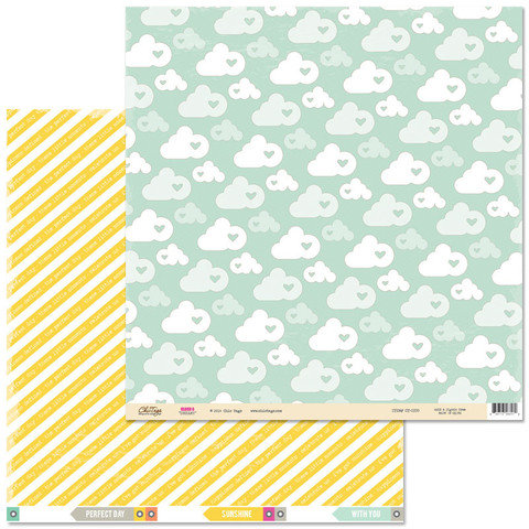 Chic Tags - Cloud 9 Collection - 12 x 12 Double Sided Paper - Dreamy