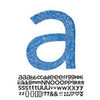 Doodlebug Design - Sugar Coated - Adhesive Chipboard Alphabet - Hopscotch Font - Blue Jean