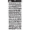 Doodlebug Design - Alphabet Cardstock Stickers - Hopscotch Font - Beetle Black