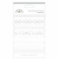 Doodlebug Designs - Boutique Trims - Assorted Ribbon - Lily White
