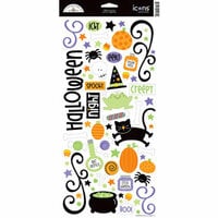 Doodlebug Design - Hocus Pocus Collection - Halloween - Sugar Coated Cardstock Stickers - Icons