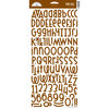 Doodlebug Design - Shin-Dig Collection - Flocked Velvet Coated Alphabet Cardstock Stickers - Bon Bon, CLEARANCE