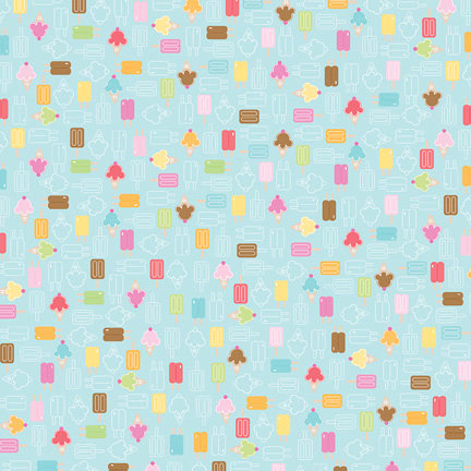 Doodlebug Design - Summertime Collection - 12 x 12 Paper - You Scream Ice Cream