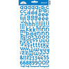 Doodlebug Design - Jack and Jill Collection - Alphabet Cardstock Stickers - Blue Jean