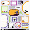 Doodlebug Design - Spooky Town Collection - Halloween - Cute Cuts - 12 x 12 Cardstock Die Cuts