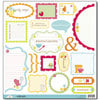 Doodlebug Design - Bon Appetit Collection - Cute Cuts - 12 x 12 Cardstock Die Cuts