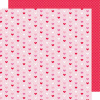 Doodlebug Design - Sweet Cakes Collection - 12 x 12 Double Sided Paper - Hugs and Kisses