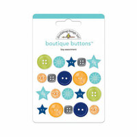 Doodlebug Design - Boys Only Collection - Boutique Buttons - Assorted Buttons - Boy