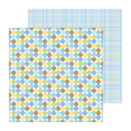 Doodlebug Design - Snips and Snails Collection - 12 x 12 Double Sided Paper - Little Boy Blue