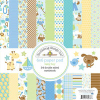 Doodlebug Design - Snips and Snails Collection - 6 x 6 Paper Pad