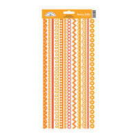 Doodlebug Design - Cardstock Stickers - Fancy Frills - Tangerine