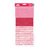 Doodlebug Design - Cardstock Stickers - Alphabet - Teensy Type - Ladybug