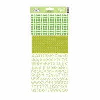 Doodlebug Design - Cardstock Stickers - Alphabet - Teensy Type - Limeade