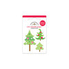 Doodlebug Design - North Pole Collection - Christmas - Doodle-Pops - 3 Dimensional Cardstock Stickers - Mini - Tiny Pines