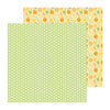 Doodlebug Design - Fruit Stand Collection - 12 x 12 Double Sided Paper - Orange Blossoms