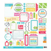 Doodlebug Design - Take Note Collection - 12 x 12 Cardstock Stickers - This and That