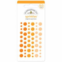 Doodlebug Design - Stickers - Sprinkles - Enamel Dots - Tangerine