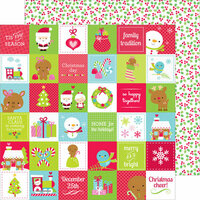 Doodlebug Design - Santa Express Collection - Christmas - 12 x 12 Double Sided Paper - Very Merry