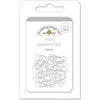 Doodlebug Design - Mini Paperclips - Lily White